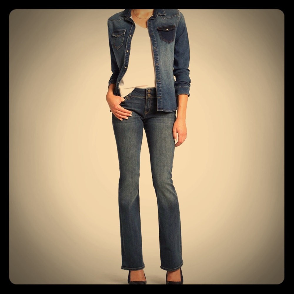 Mavi Malin Flap Pocket Bootcut Jeans Size 27/34